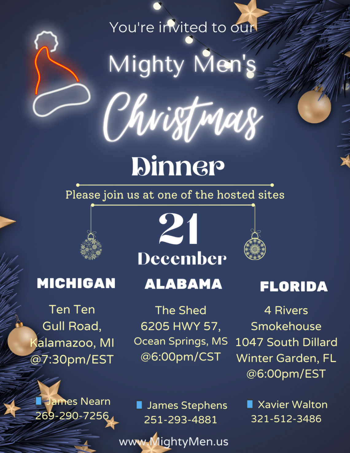 2023 MMTI Christmas Dinner ( Michigan, Florida, Alabama )